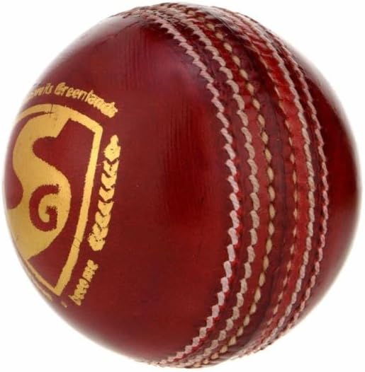 SG Cricket Shield 20 Premium Leather Ball Red Color