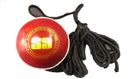 SS Hanging Ball for Cricket Bat Knocking and Practice with Reaction String (Threaded Seam)