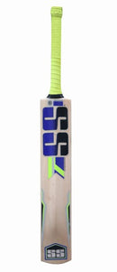 SS Super Power Kashmir Willow Leather Ball Cricket Bat Adult Size - Short Handle (Cover Included)