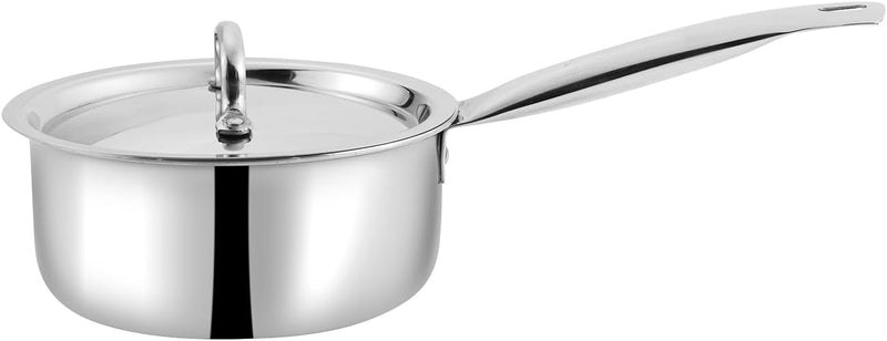 Vinod Smart Triply Stainless Steel Saucepan With Lid 14cm