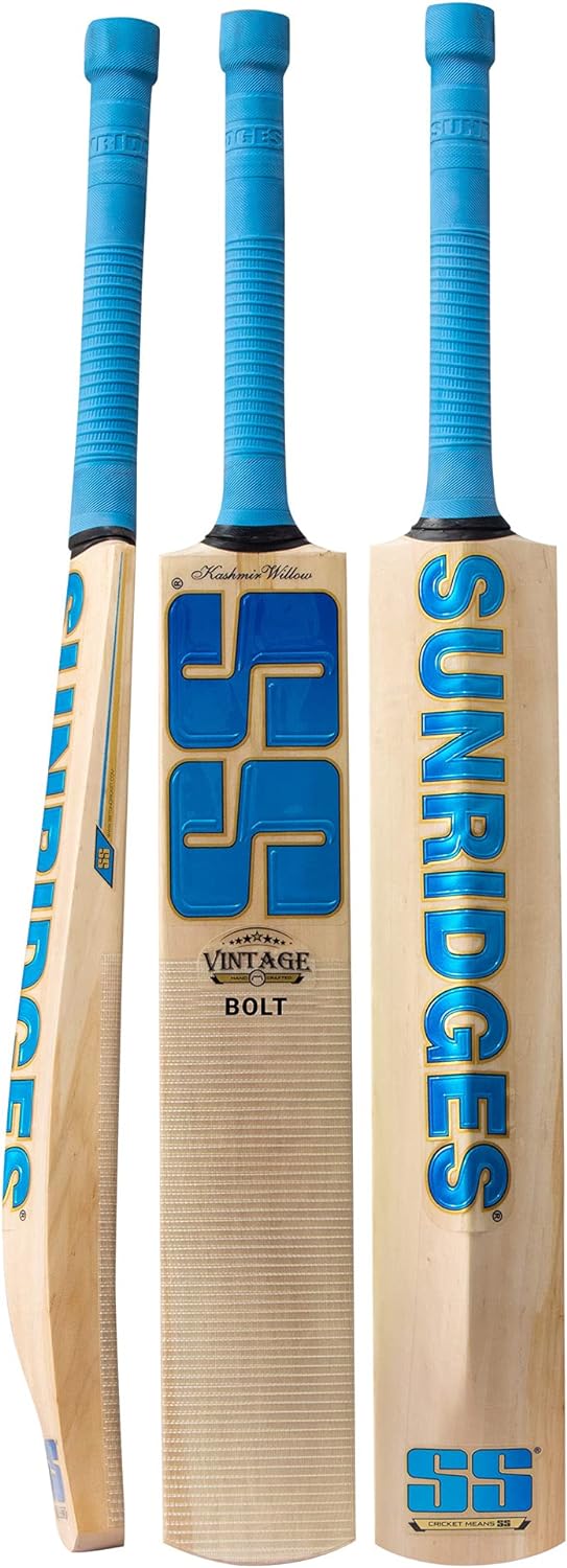 SS Cricket Premium Kashmir Willow Leather Ball Cricket bat - Adult Size (Bat Cover Included)