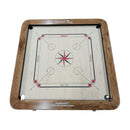 Surco King Champion Carrom Board with Coins, Striker & Powder, 24mm Kikar Wood