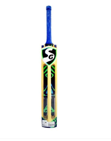 SG T-1400 Kashmir Willow Tennis Ball Cricket Scoop Bat Adult Size - Short Handle (Cover Included)