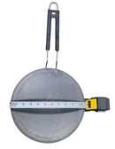 TABAKH Concave Iron Tawa 10" with Strong Handle