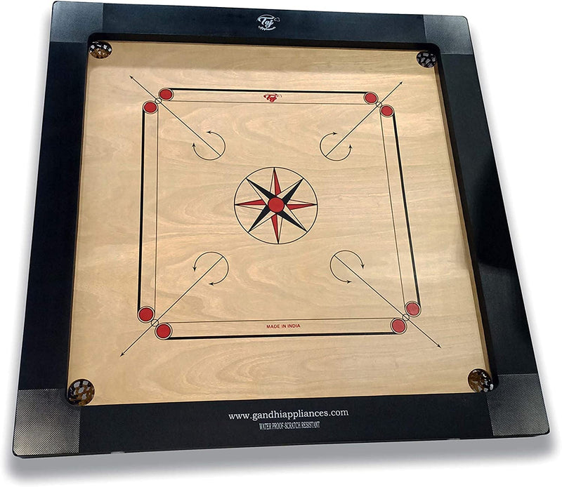Taj Carrom Board with Coins and Striker  Open Box Store Pickup Only