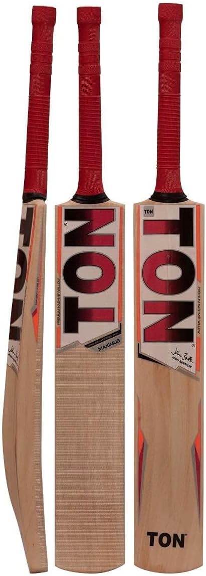 SS Cricket Premium Kashmir Willow Leather Ball Cricket bat - Adult Size (Bat Cover Included)