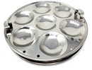 Tabakh Triply Stainless Steel Multi Kadai with Steamer Plate, Mini Idli Plate, 2 Idli Plates, 2 Dhokla Plates, Induction Friendly