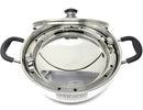 Tabakh Triply Stainless Steel Multi Kadai with Steamer Plate, Mini Idli Plate, 2 Idli Plates, 2 Dhokla Plates, Induction Friendly