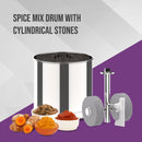 Elgi ULTRA Grind+ Gold 2 Litres Wet Grinder w/ Atta Kneader, Coconut Scraper & 1L Spice Mix Drum