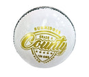 SS County White Professional Leather Cricket Ball