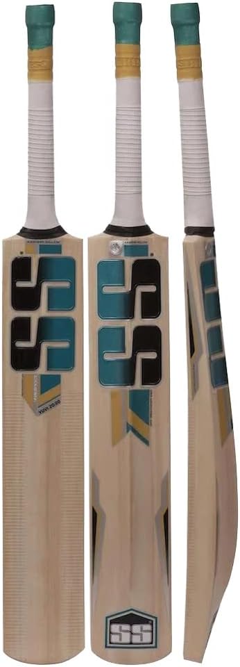 SS Kashmir Willow Leather Ball Cricket Bat, Exclusive Cricket Bat for Adult Full Size with Full Protection Cover SS-YUVI 20/20 by Yogi Sports