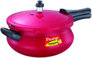 Prestige Deluxe Plus 4.8 Liter Aluminum Junior Pressure Handi, Induction Base, Red