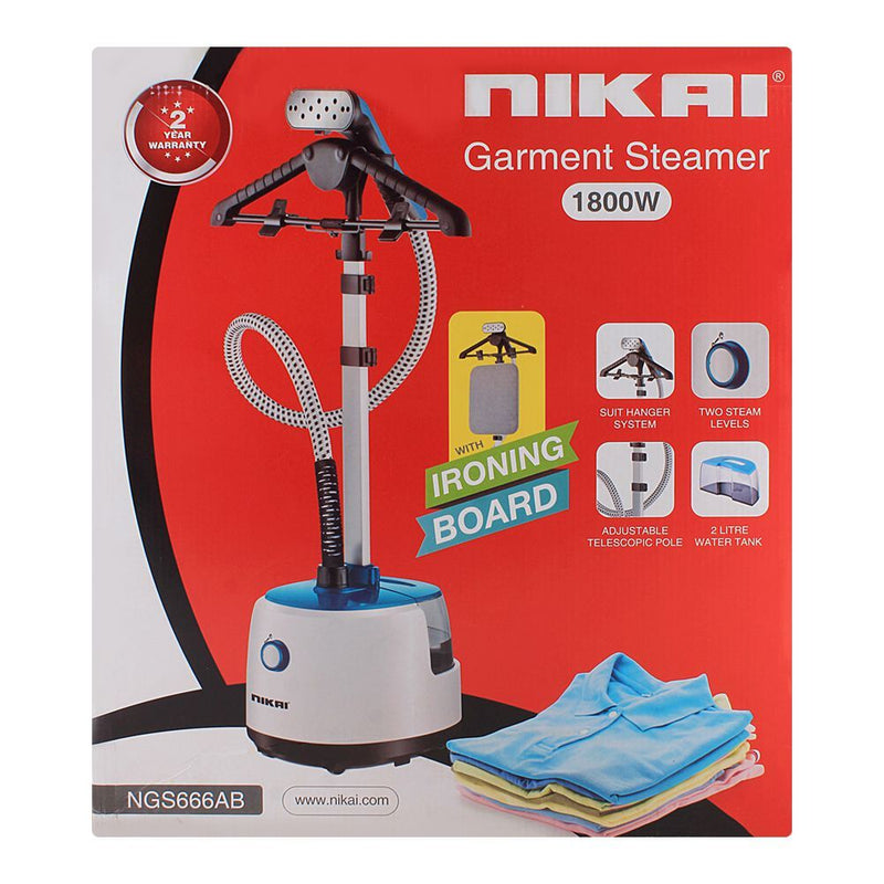 Nikai Garment Steamer With Ironing Board, 1800W, NGS666AB 220V