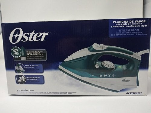 Oster GCSTSP6202 TEAL Steam Iron 220 Volts (Not for USA - European Cord)