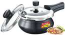 Prestige Deluxe Duo Plus Induction Base Hard Anodized Pressure Cooker with Glass Lid 2 Liters