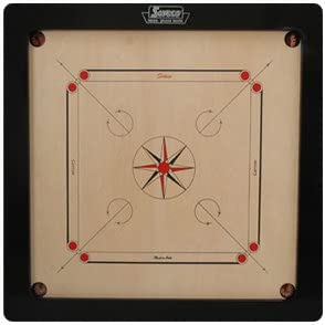Surco Prime Carrom Board with Coins and Striker, 12mm- Open Box Store Pickup Only