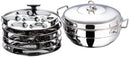 Vinod Stainless Steel Multi Kadai, Idli Cooker, Dhokla Maker, Induction Friendly (Sandwich Bottom)