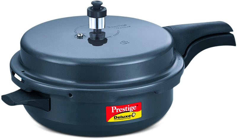 Prestige Deluxe Plus Pressure Cooker, Senior, Dark Grey
