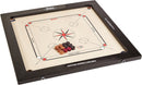 Surco Vintage Carrom Board with Coins, Striker & Powder, 8mm