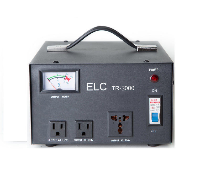ELC TR-3000 Voltage Regulator with Transformer Step Up/Down 3000 Watts 110V/220V