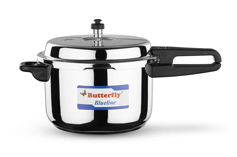 Butterfly BL-7.5L Blue Line Stainless Steel Pressure Cooker, 7.5-Liter