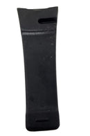 A black pressure cooker handle designed for a Butterfly brand pressure cooker.