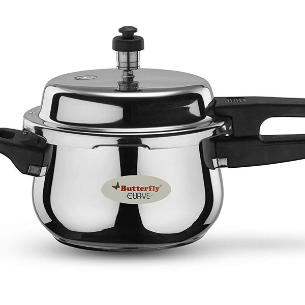 Butterfly blueline stainless steel best sale pressure cooker 3 litre