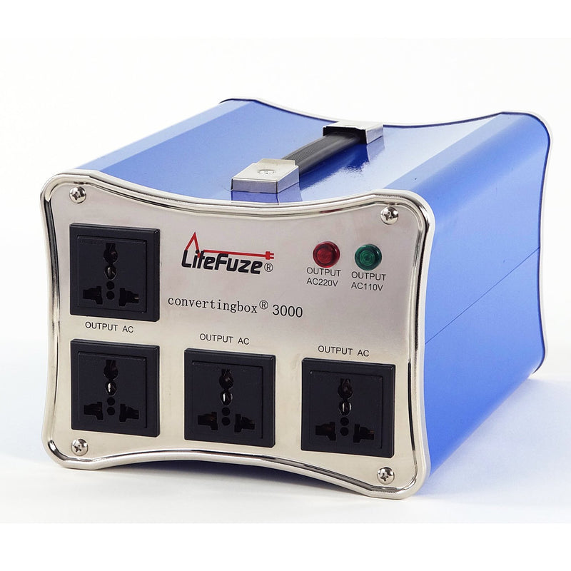 LiteFuze Convertingbox 3000 Watts Premium Step Up/Down Voltage Converter Transformer