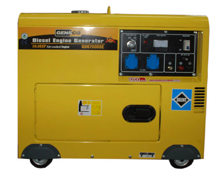 Generator D7000 5500 Watts Portable Diesel Engine 220-240 Volts