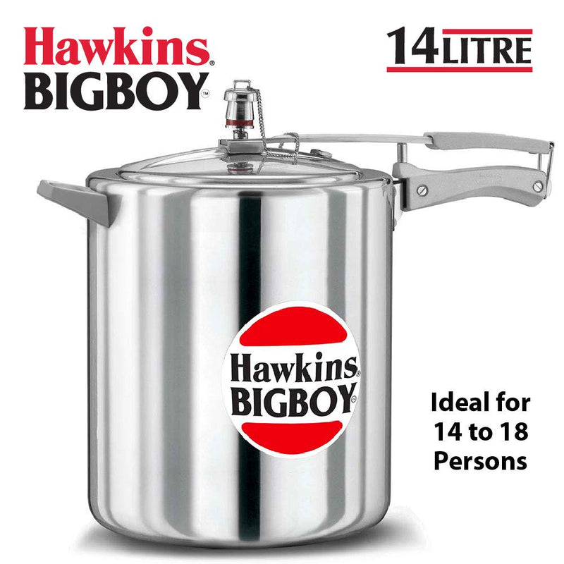Hawkins Bigboy Aluminum Pressure Cooker, 14 litres