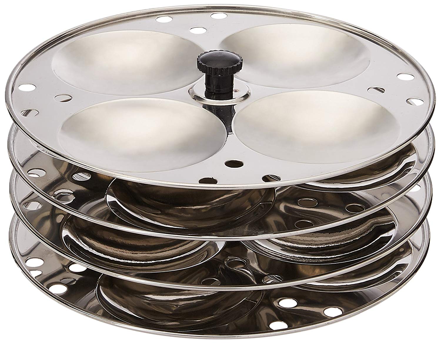 Tabakh 4 Rack Idli Stand Idly Plates Stainless Steel