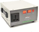 LiteFuze Automatic 750-Watt Voltage Converter Transformer - Step Up - 110V/220V - Circuit Breaker Protection -Heavy Duty/ - Wattage Detection Technology - Ultra Compact - Light [5-Years Warranty]