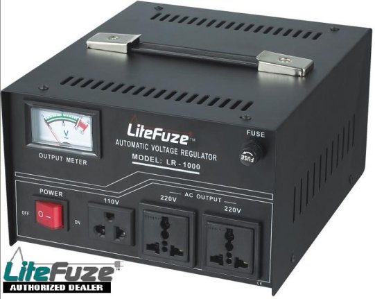 LiteFuze LR-1000 Heavy Duty 1000 Watt Voltage Regulator/Converter
