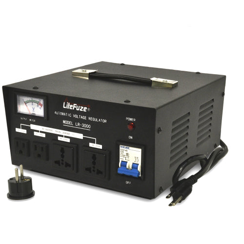 LiteFuze LR-3000 Heavy Duty 3000 Watt Voltage Regulator/Converter
