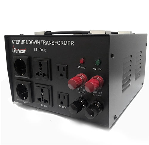 LiteFuze 10000 Watts Heavy Duty Voltage Transformer Converter LT-10000