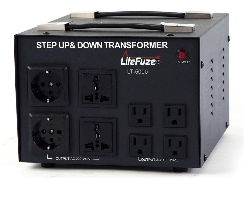 LiteFuze 5000 Watts Heavy Duty Voltage Transformer Converter LT-5000