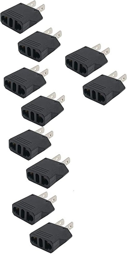 Ckitze US European to American Outlet Plug Adapter