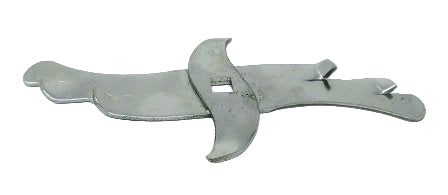 A set of silver-colored stainless steel blades for a Preethi mixer grinder.