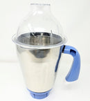 Preethi Blue Leaf Platinum Stainless Steel Jar - 1.7 Liter with Dome Lid