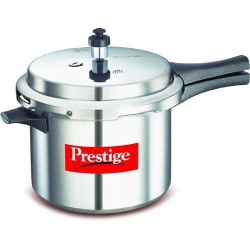 Prestige Popular Aluminium Pressure Cooker, 6 Litres, Silver