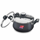 Prestige Svachh Clip-on 5 Liter Hard Anodised Pressure Cooker Handi with Glass Lid
