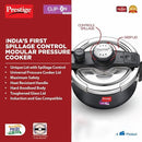 Prestige Svachh Clip-on 3 Litre Hard Anodised Mini Pressure Cooker Handi with Glass Lid