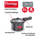Prestige Svachh Hard Anodized Pressure Cooker 3 Liter