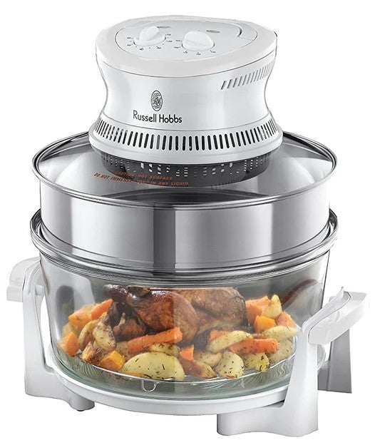 Russell Hobbs 18537 Halogen Oven with timer 1400W- Silver 220v