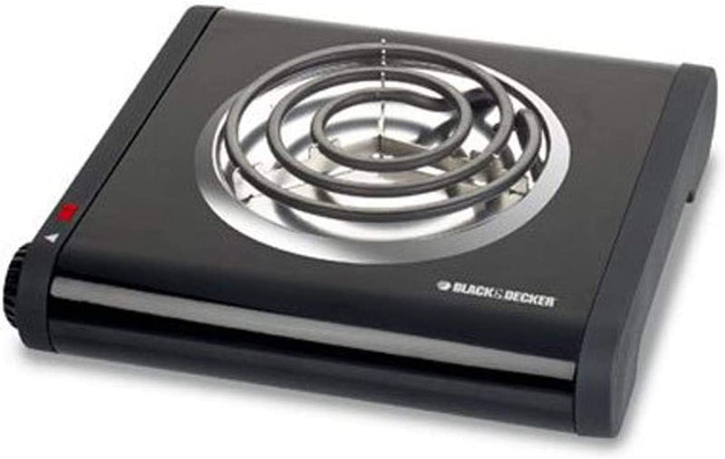 Black and Decker SB1001B Single-Burner Portable Buffet Range, Black