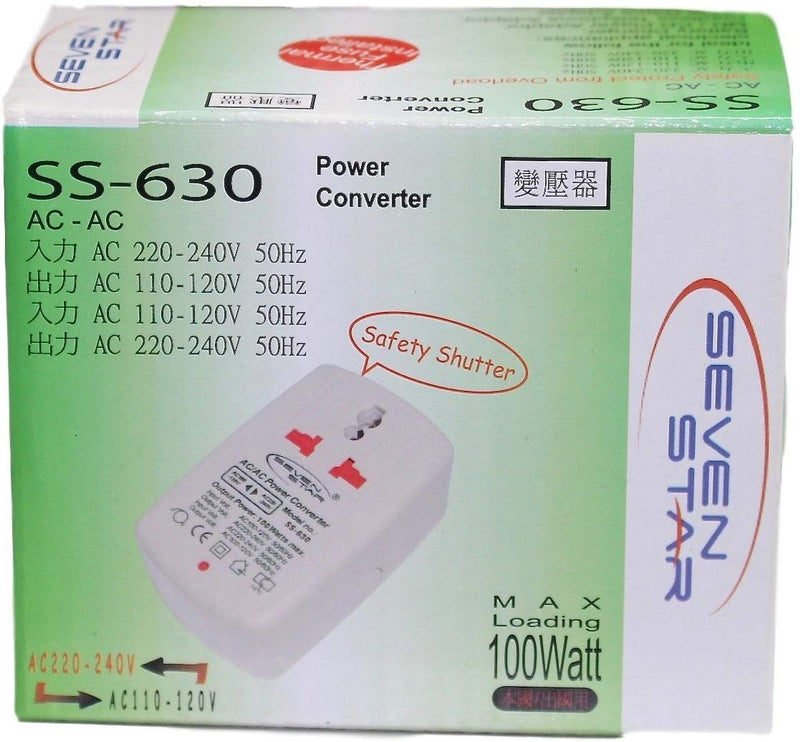 Seven Star SS630 100-Watt Universal Travel Voltage Power Converter