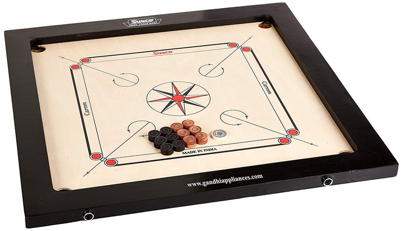 Surco Classic Kids Size Carrom Board with Coins and Striker 4mm