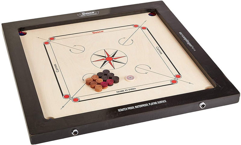 Carrom Board with Coins and Striker, 8mm Open Box Store Pickup Only