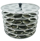 TABAKH Stainless Steel 6-Rack Mini Idli Stand for Cookers, Makes 108 Mini Idlys