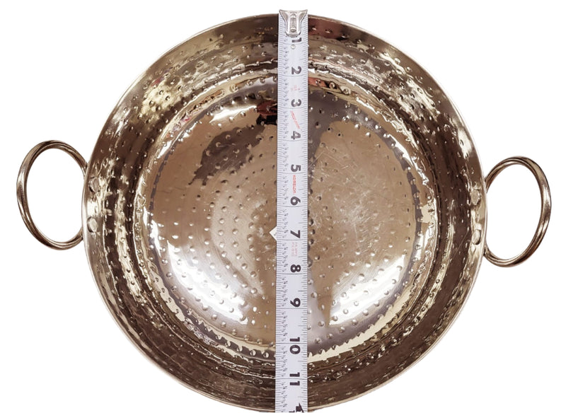 TABAKH Stainless Steel Kadai Round Bottom